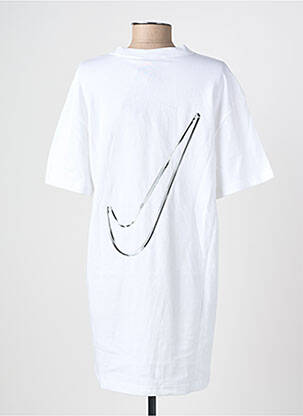 Rochie scurtă mâneci scurte mâneci scurte alb NIKE femeie
