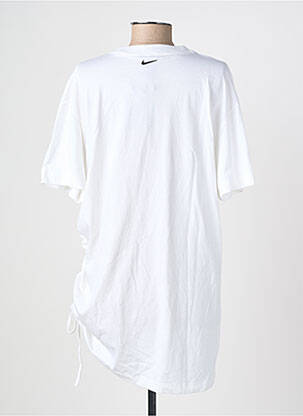 Tunică mâneci scurte țesătură jersey alb NIKE femeie