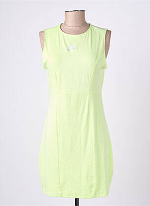 Rochie scurtă fără mâneci fără mâneci verde NIKE femeie
