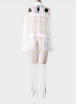 Salopetă-pantalon croială cambrată mâneci lungi alb NIKE femeie