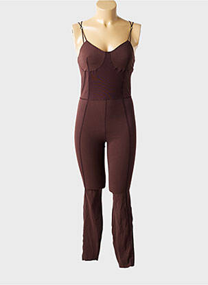Salopetă-pantalon bretele subțiri bretele subțiri maro NIKE femeie
