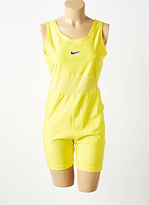 Salopetă scurtă fără mâneci fără mâneci galben NIKE femeie