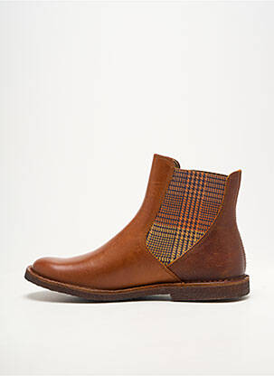 Botine/ghete toc mic toc plat până la 3 cm maro KICKERS femeie