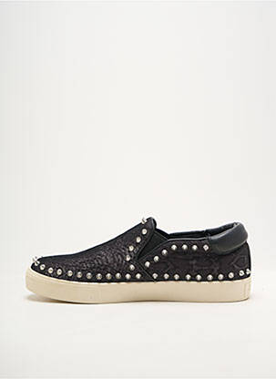 Slip-on-uri vârf rotund toc plat până la 3 cm negru ASH femeie