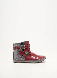 Botine/ghete branț detașabil vârf rotund roșu NOËL fată