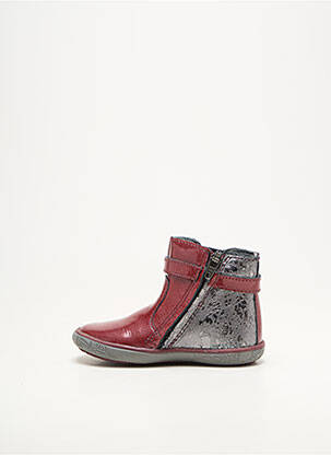 Botine/ghete branț detașabil vârf rotund roșu NOËL fată