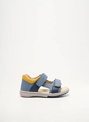 Sandale/pantofi decupați material neted albastru KICKERS băiat