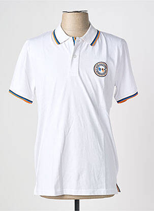 Polo croială dreaptă mâneci scurte alb CAMBERABERO bărbat