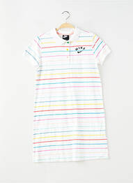 Rochie midi mâneci scurte mâneci scurte alb NIKE fată