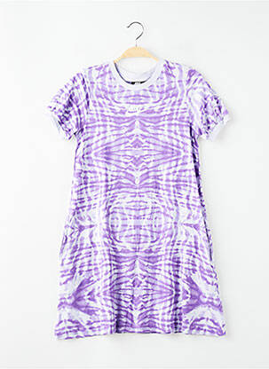 Rochie midi serigrafie mâneci scurte violet NIKE fată