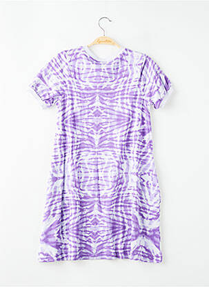 Rochie midi serigrafie mâneci scurte violet NIKE fată