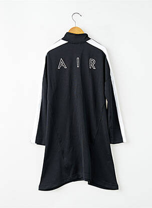 Rochie midi serigrafie mâneci lungi negru NIKE fată
