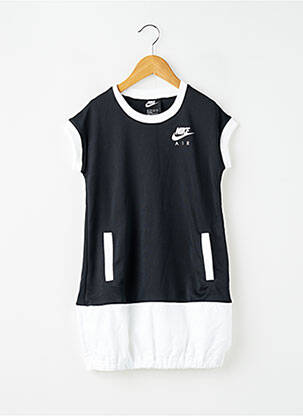 Rochie midi mâneci scurte mâneci scurte negru NIKE fată