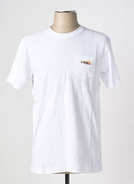 Tricou broderie mâneci scurte alb CAMBERABERO bărbat