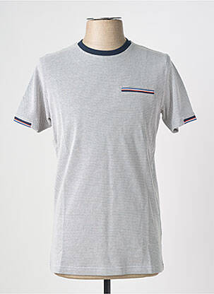 Tricou croială dreaptă mâneci scurte alb CAMBERABERO bărbat