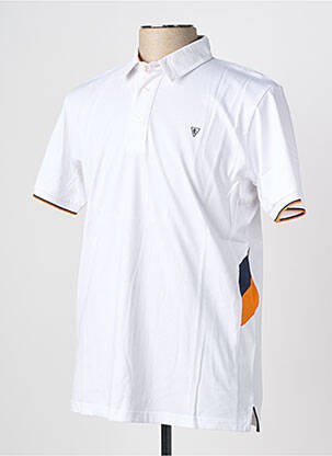 Polo serigrafie mâneci scurte alb CAMBERABERO bărbat