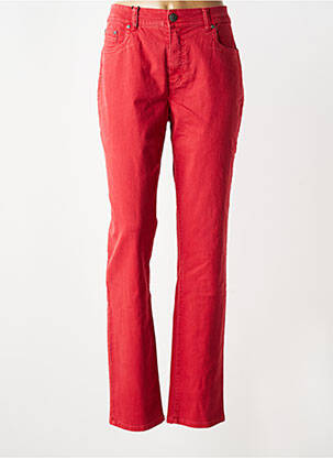 Pantalon slim buzunare roșu MONIKA femeie