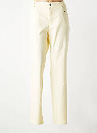 Pantalon slim buzunare galben MONIKA femeie