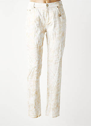 Pantalon slim buzunare bej ANGELIKA femeie