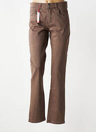 Pantalon slim buzunare maro ANNA MONTANA femeie