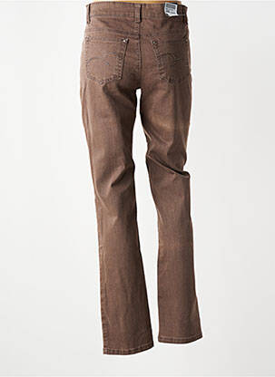 Pantalon slim buzunare maro ANNA MONTANA femeie