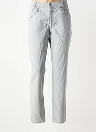 Pantalon slim buzunare gri ANNA MONTANA femeie