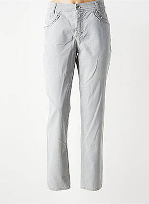 Pantalon slim buzunare gri ANNA MONTANA femeie