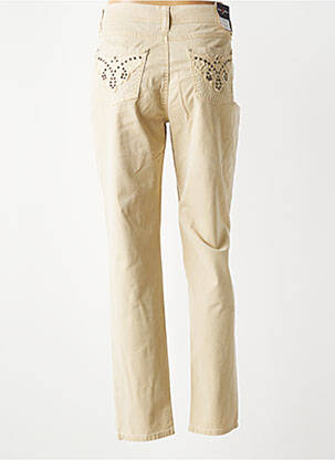 Pantalon slim buzunare bej ANNA MONTANA femeie