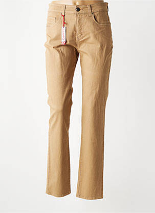Pantalon slim buzunare bej ANNA MONTANA femeie