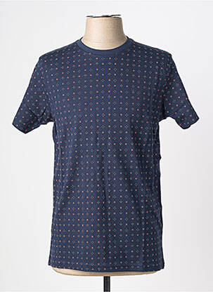 Tricou croială dreaptă mâneci scurte albastru CAMBERABERO bărbat