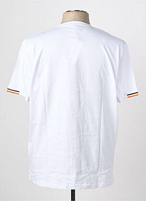 Tricou croială dreaptă mâneci scurte alb CAMBERABERO bărbat