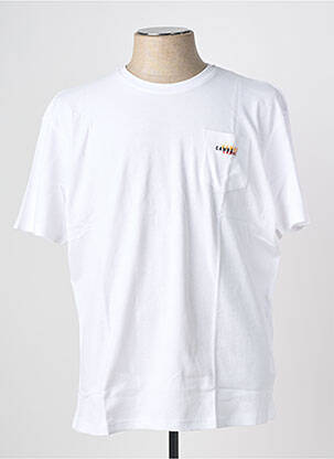 Tricou broderie mâneci scurte alb CAMBERABERO bărbat