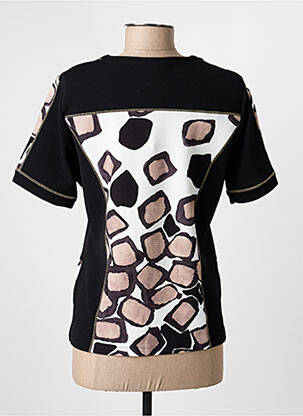 Tricou elasticitate mâneci scurte negru GUY DUBOUIS femeie