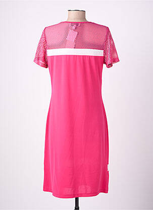 Rochie midi mâneci scurte mâneci scurte roz GUY DUBOUIS femeie