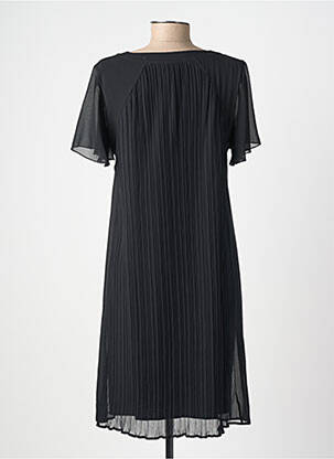 Rochie midi croială fluidă mâneci scurte negru GUY DUBOUIS femeie