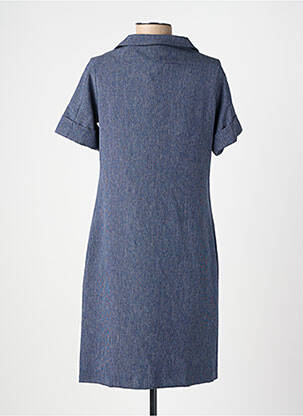 Rochie midi mâneci scurte mâneci scurte albastru FRANCE RIVOIRE femeie