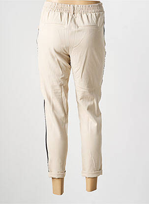 Pantalon 7/8 țesătură poplin mărime normală bej VERO MODA femeie