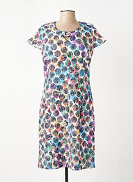 Rochie midi mâneci scurte mâneci scurte albastru GUY DUBOUIS femeie