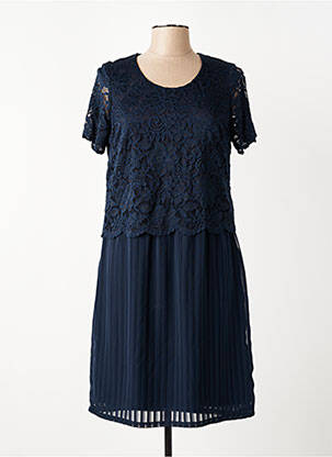 Rochie midi mâneci scurte mâneci scurte albastru GUY DUBOUIS femeie