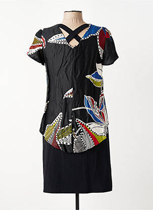 Rochie scurtă mâneci scurte mâneci scurte negru MERI & ESCA femeie