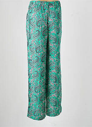 Pantalon drept țesătură poplin mărime normală verde VERO MODA femeie