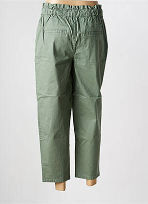 Pantalon 7/8 talie cu cleme mărime normală verde VERO MODA femeie