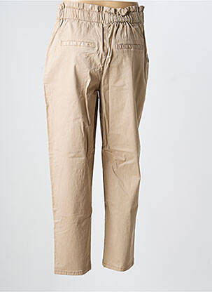 Pantalon 7/8 talie cu cleme mărime normală bej VERO MODA femeie