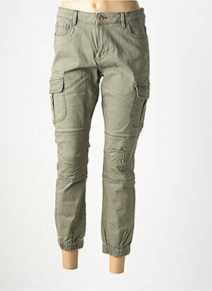 Pantalon cargo strânsă pe partea de jos mărime normală verde VERO MODA femeie