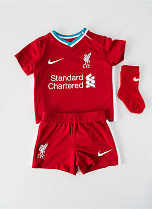 Set șort serigrafie flockată roșu NIKE băiat