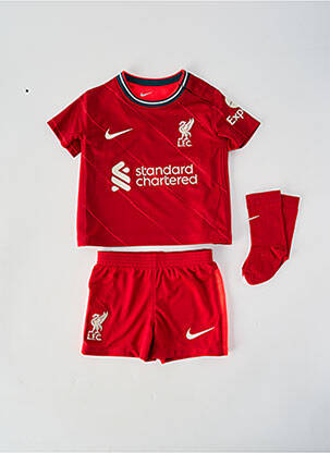 Set șort serigrafie flockată roșu NIKE băiat