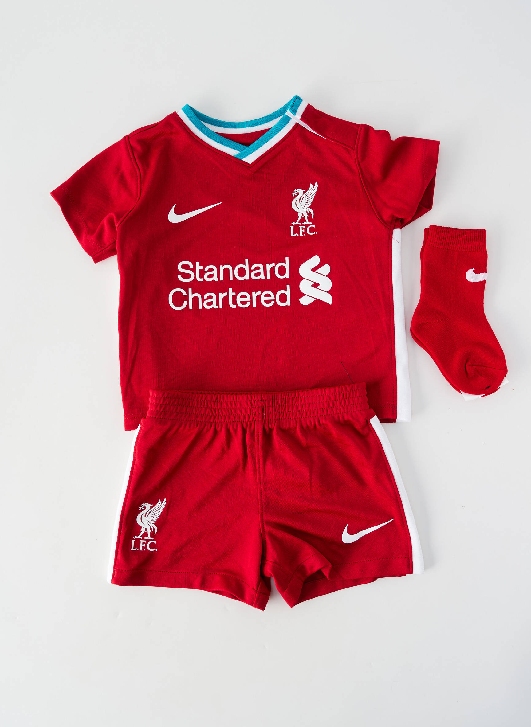 Set șort serigrafie flockată roșu NIKE băiat