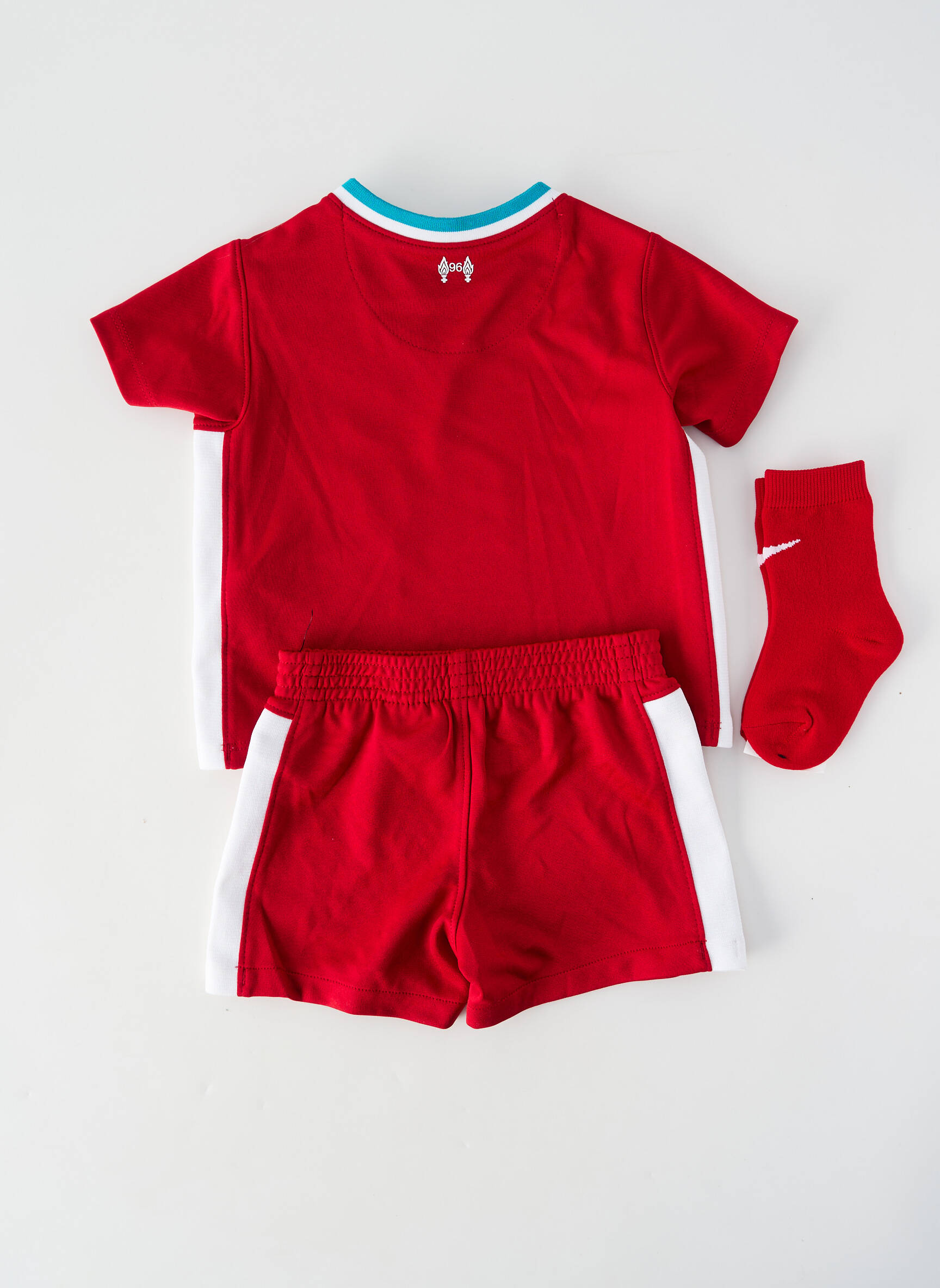 Set șort serigrafie flockată roșu NIKE băiat