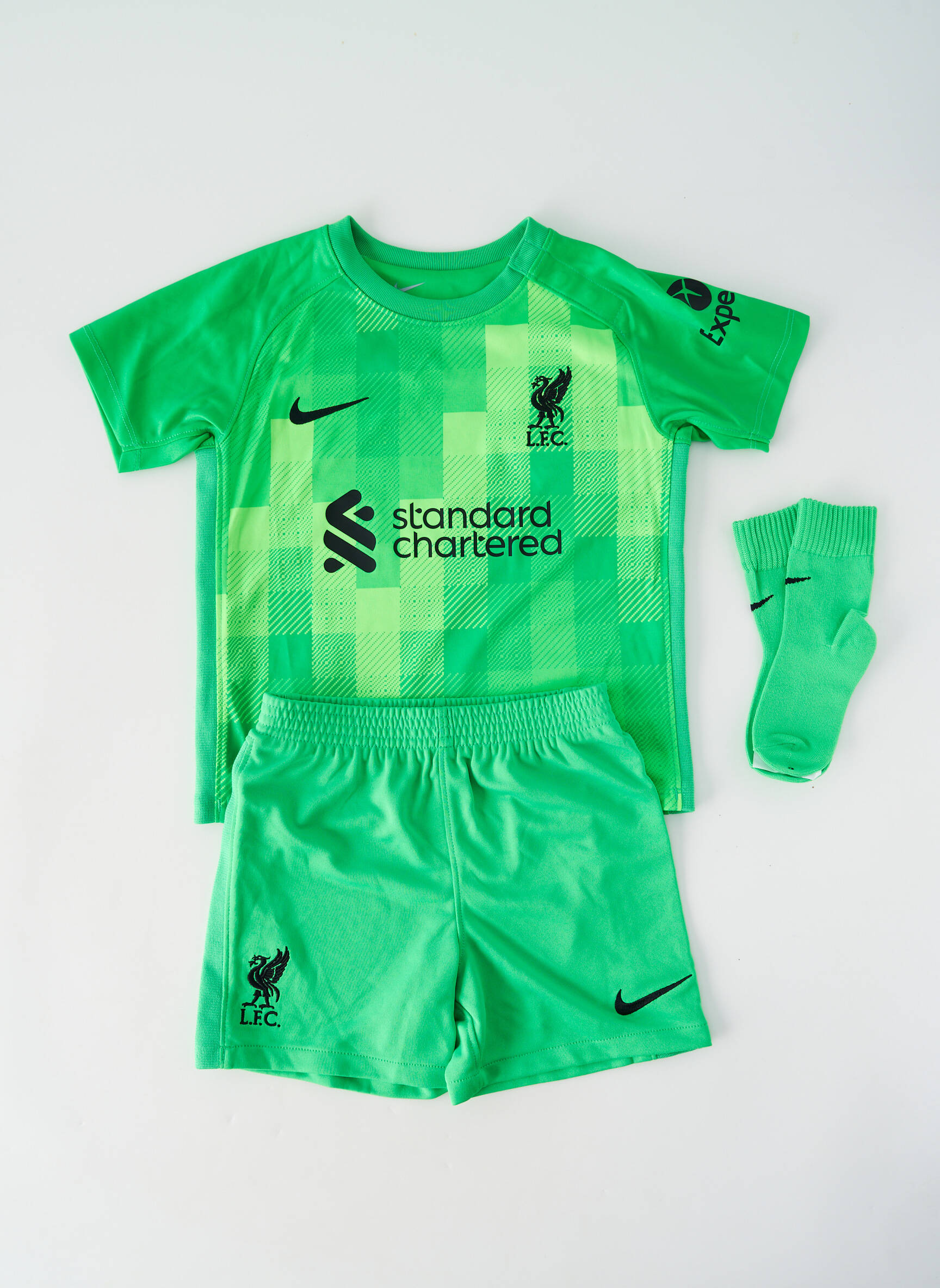 Set șort serigrafie flockată verde NIKE băiat