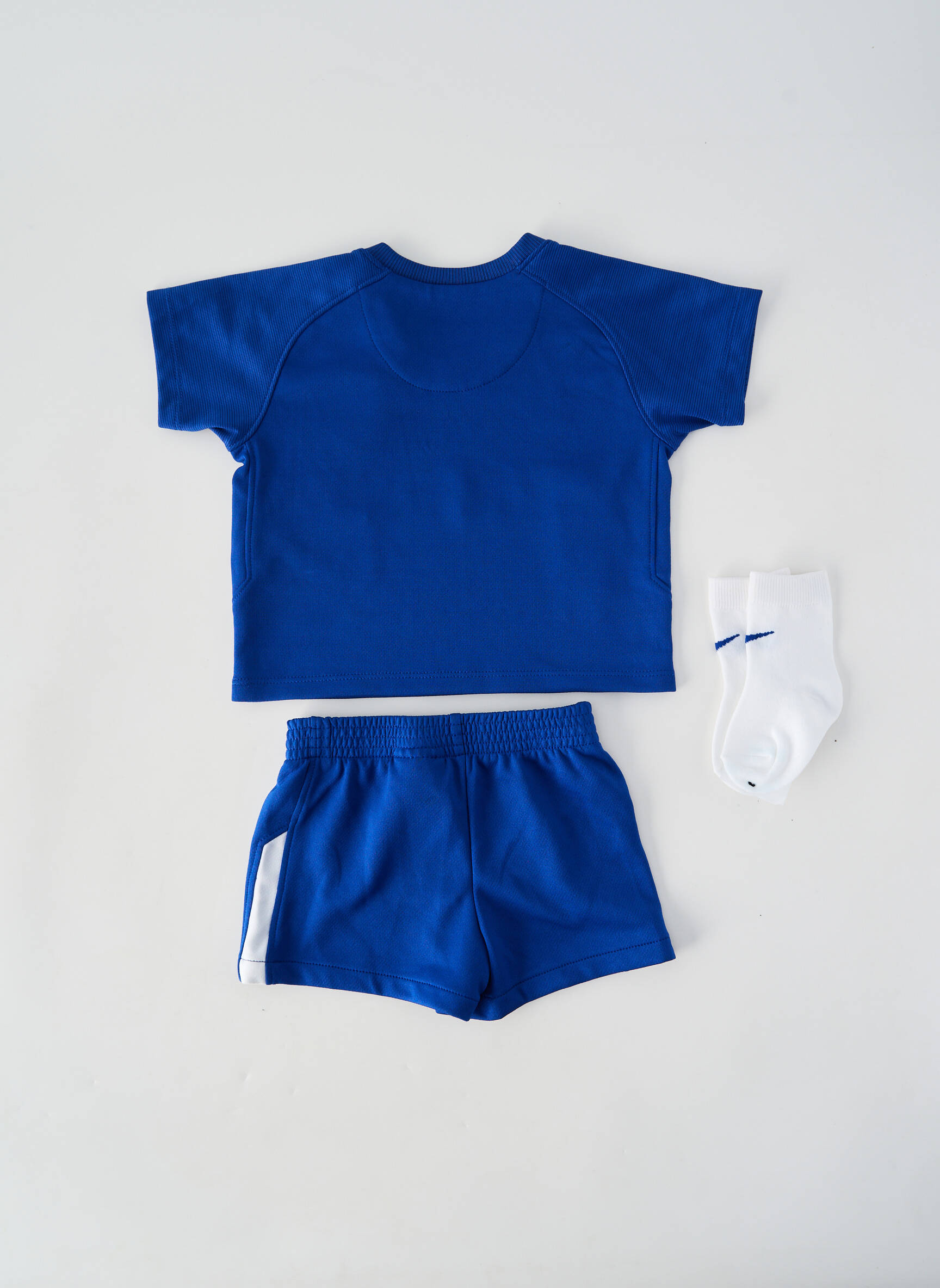 Set șort serigrafie flockată albastru NIKE băiat